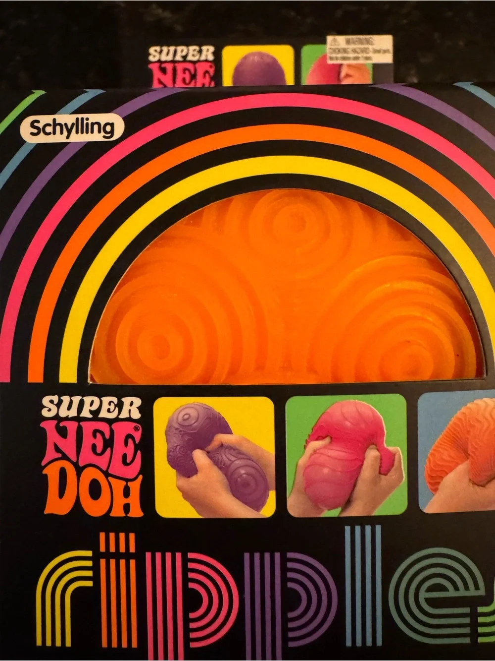 Schylling Super Nee Doh Ripples Sensory Toy - Orange